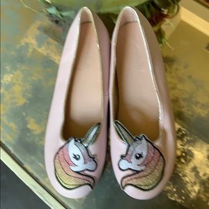 NWOT Chasing fireflies girls unicorn flats